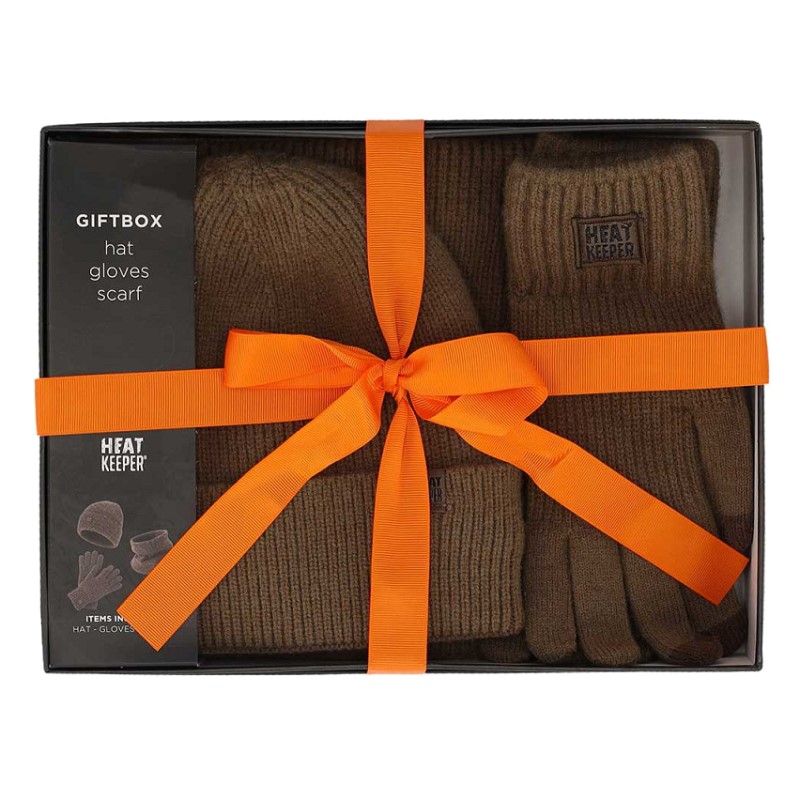 Heatkeeper Heren thermogiftset 000140501001 - donkertaupe melange 1 / 6