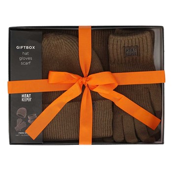 Heatkeeper Heren thermogiftset 000140501001 - donkertaupe melange 1 / 6