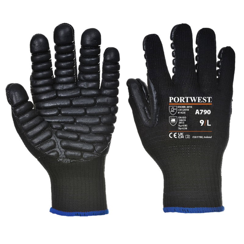 Portwest A790 Antivibratie Handschoen Zwart 1 / 1