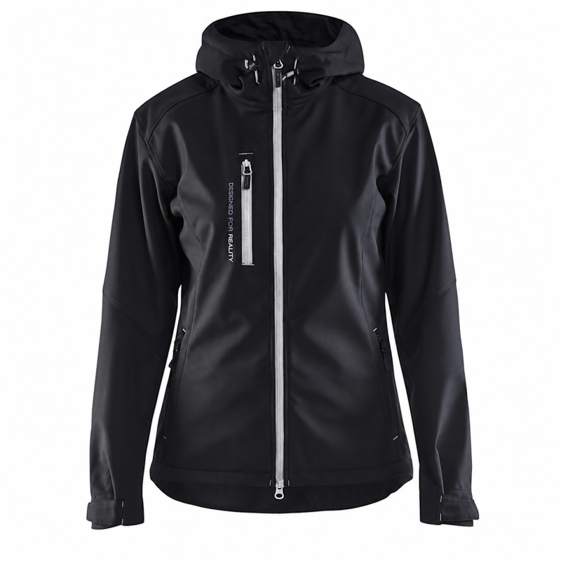 Blåkläder Dames softshell jack 49192517 Zwart/Zilver 1 / 6