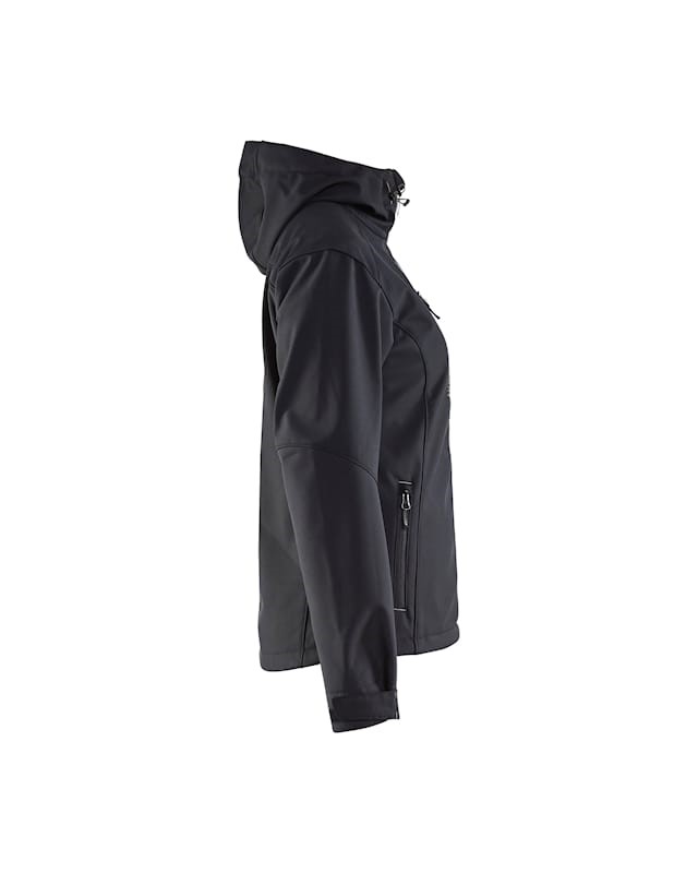 Blåkläder Dames softshell jack 49192517 Zwart/Zilver 4 / 6