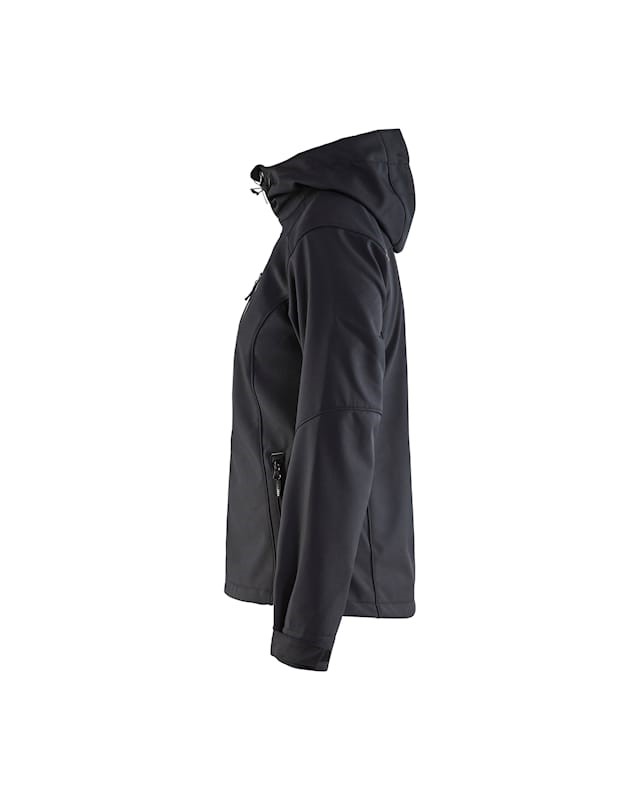 Blåkläder Dames softshell jack 49192517 Zwart/Zilver 5 / 6