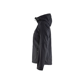 Blåkläder Dames softshell jack 49192517 Zwart/Zilver 5 / 6